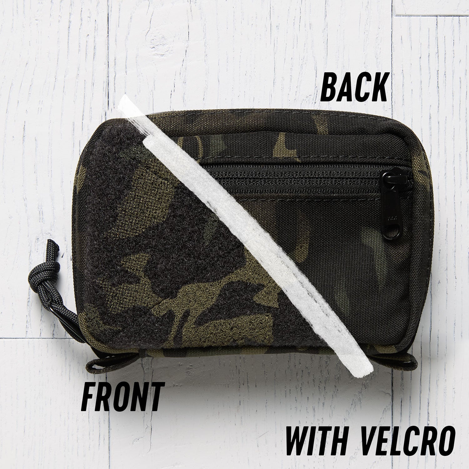 All Good Pouch - Black Camo - Velcro