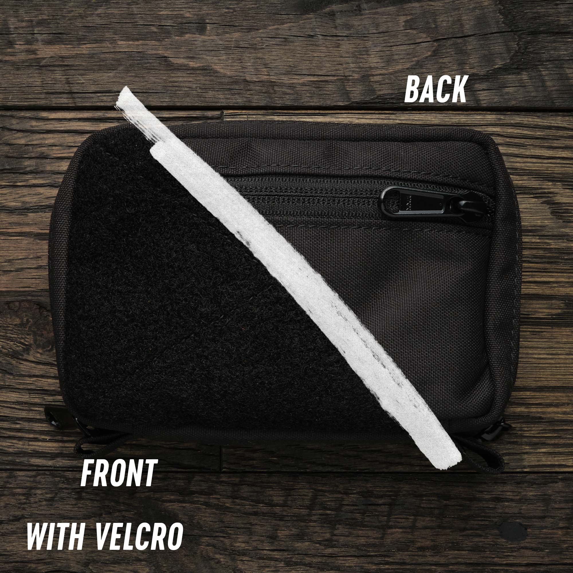 All Good Pouch - Black - Velcro