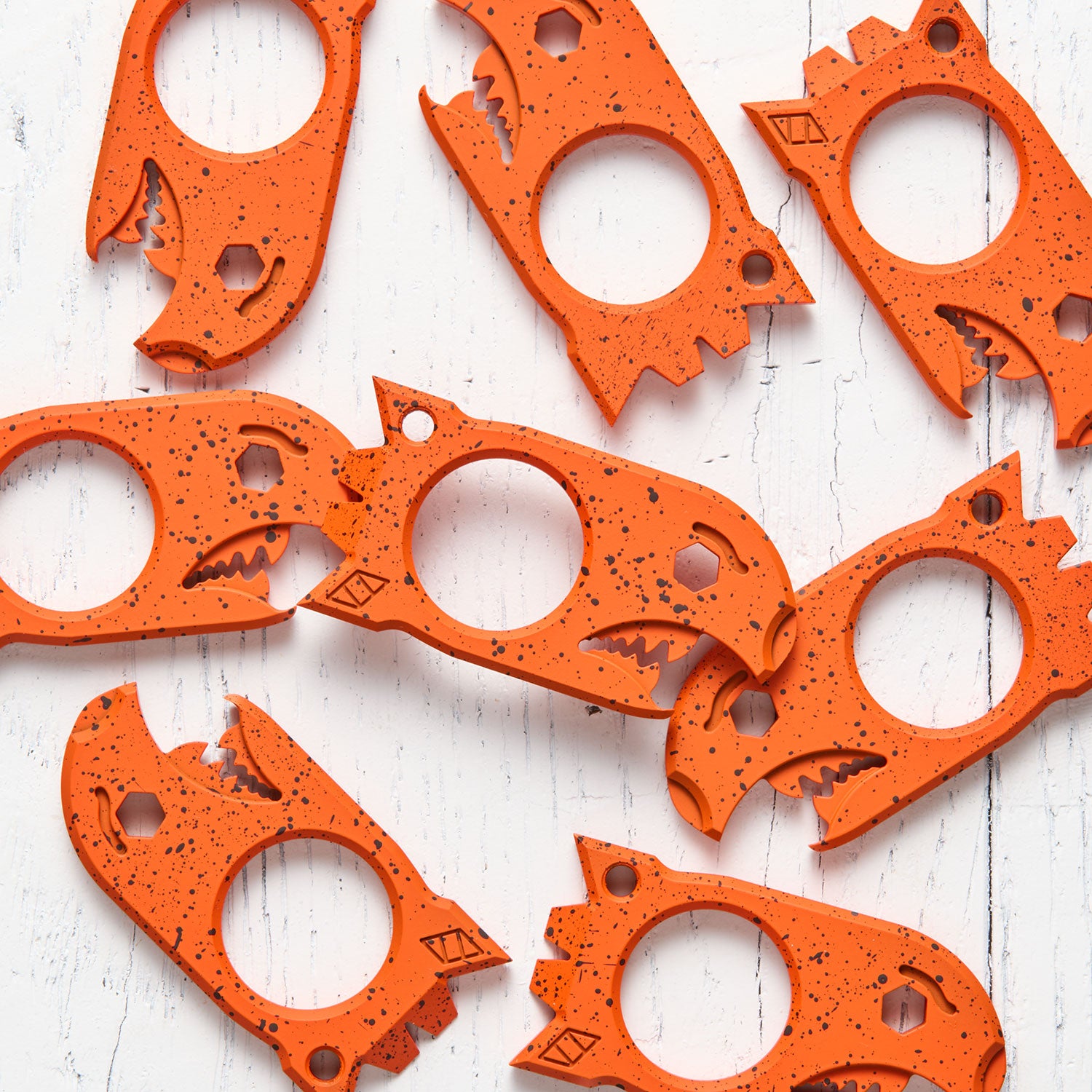 Baby Bomb - Ti - Hi Viz Orange / Black Splatter Cerakote