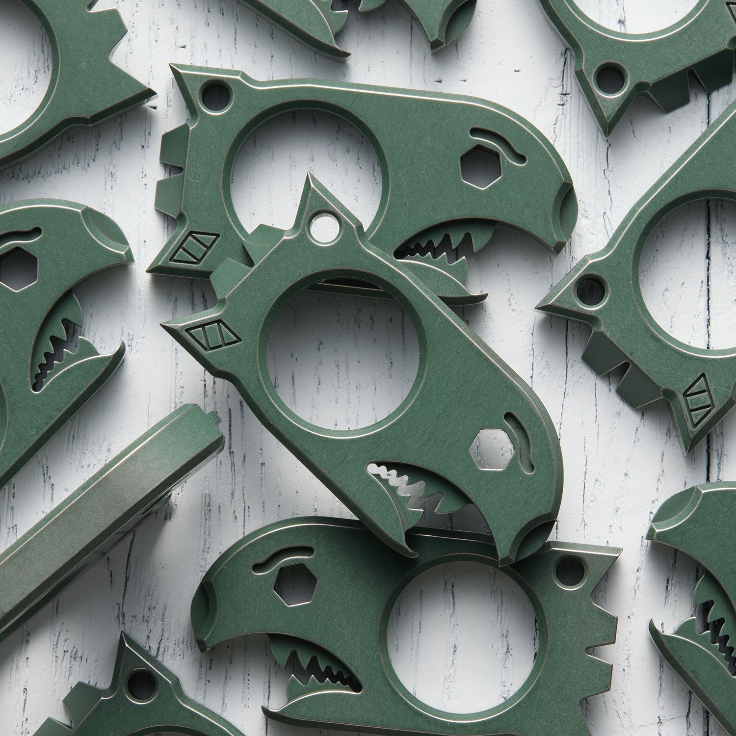 Big Poppa - Ti - Sherwood Green Cerakote - Distressed