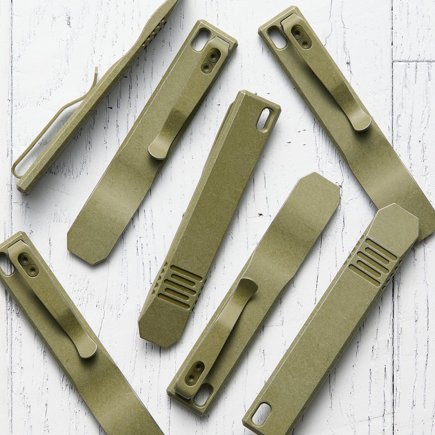 Dirty Deeds Pry Bar - Ti - Bazooka Green Cerakote