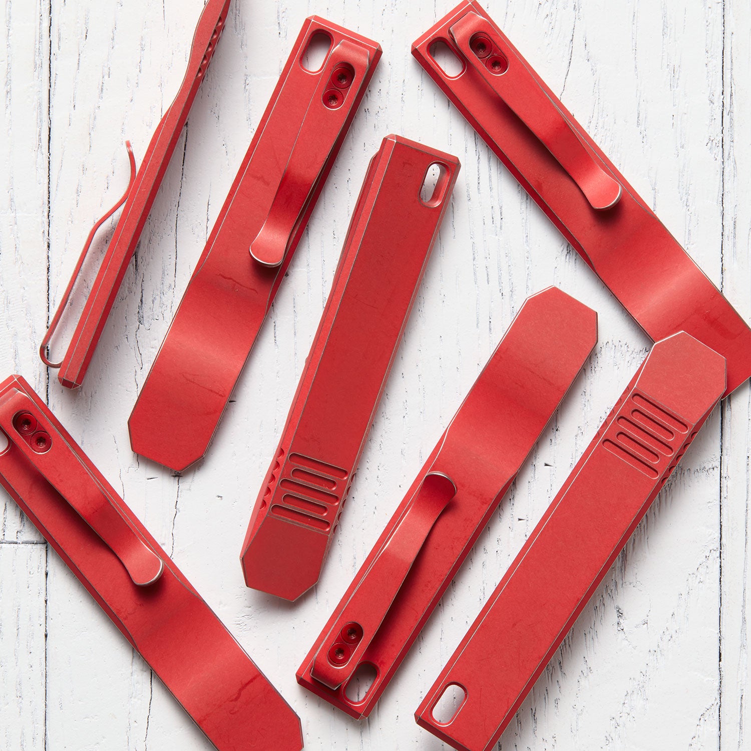 Dirty Deeds Pry Bar - Ti - 'Preme Red Cerakote