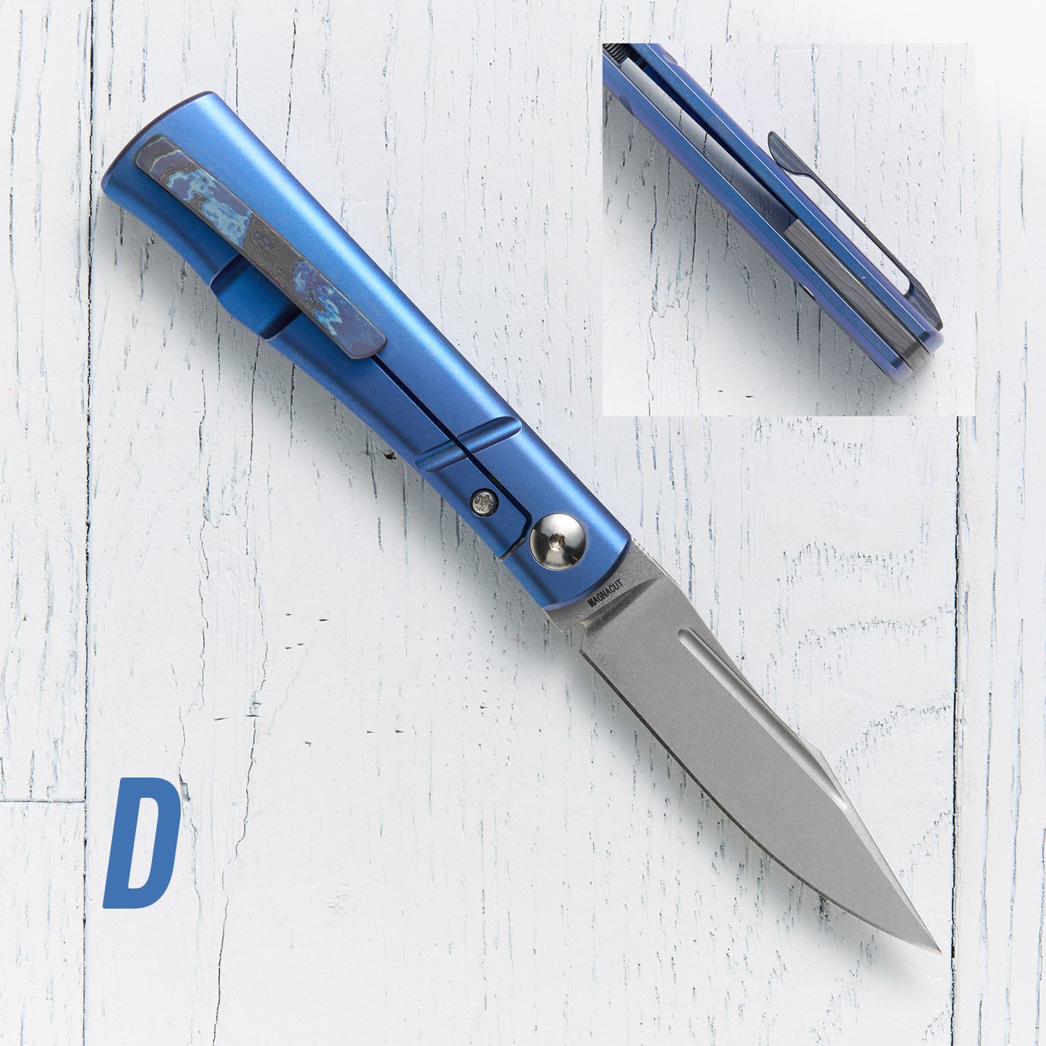 Kingpin Front Flipper - Blue Ano / Zircuti Hardware