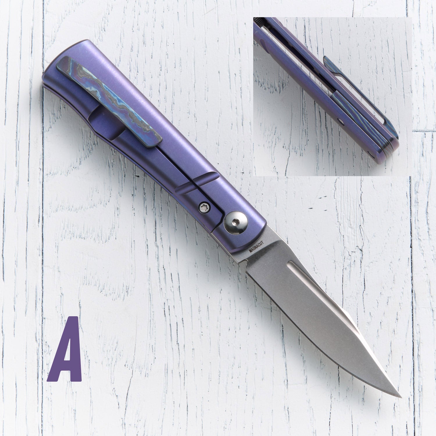 Kingpin Front Flipper - Blurple Ano / Zircuti Hardware