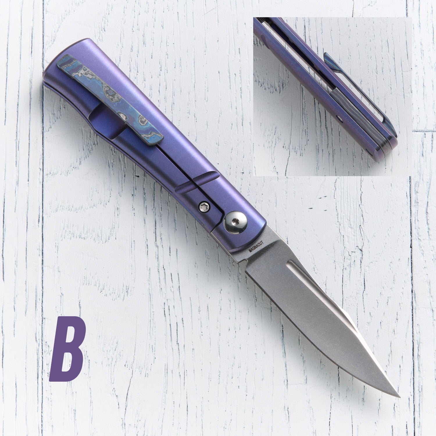 Kingpin Front Flipper - Blurple Ano / Zircuti Hardware