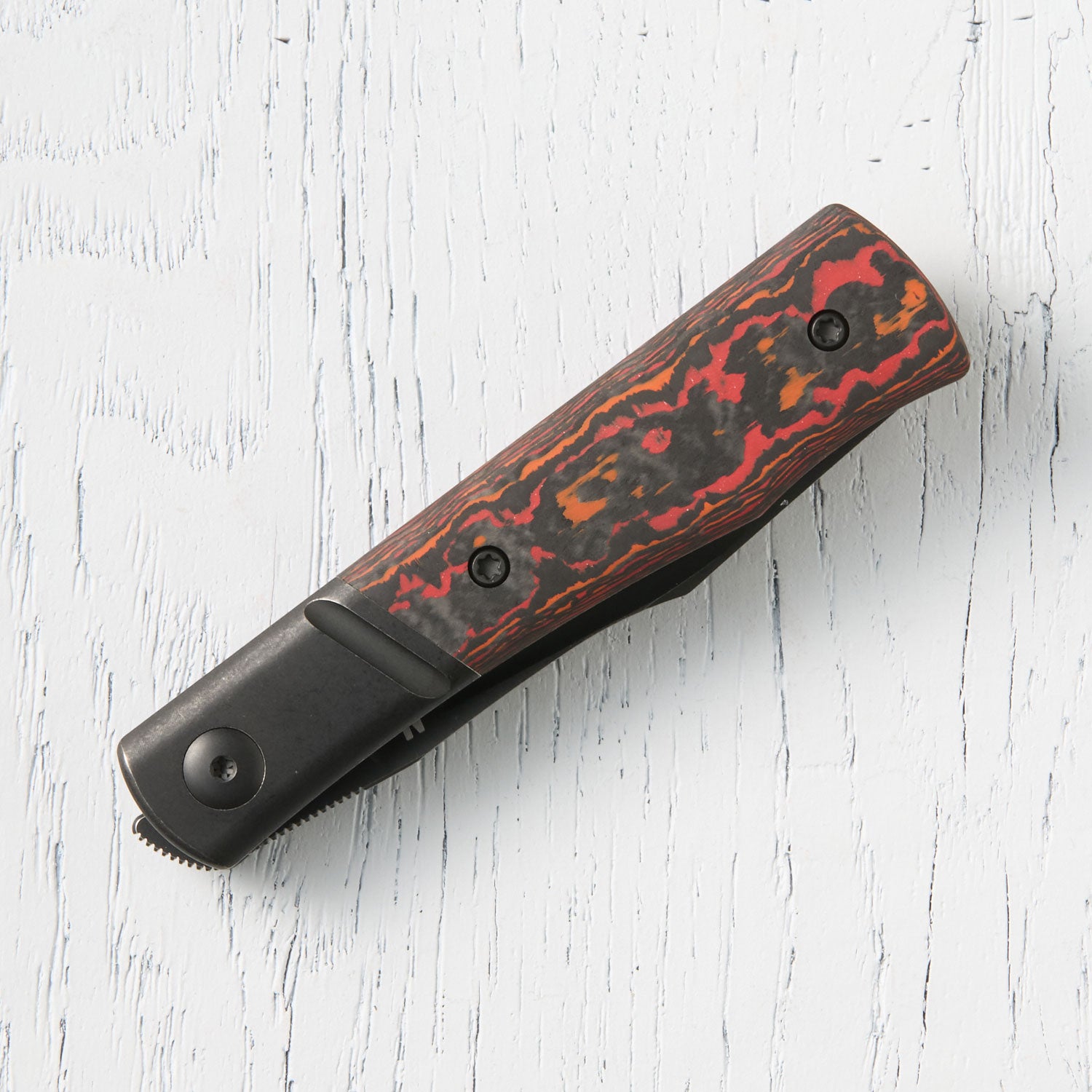 *BLEM* Kingpin Front Flipper Bolster Lock - Mars Valley Fat Carbon / Black PVD