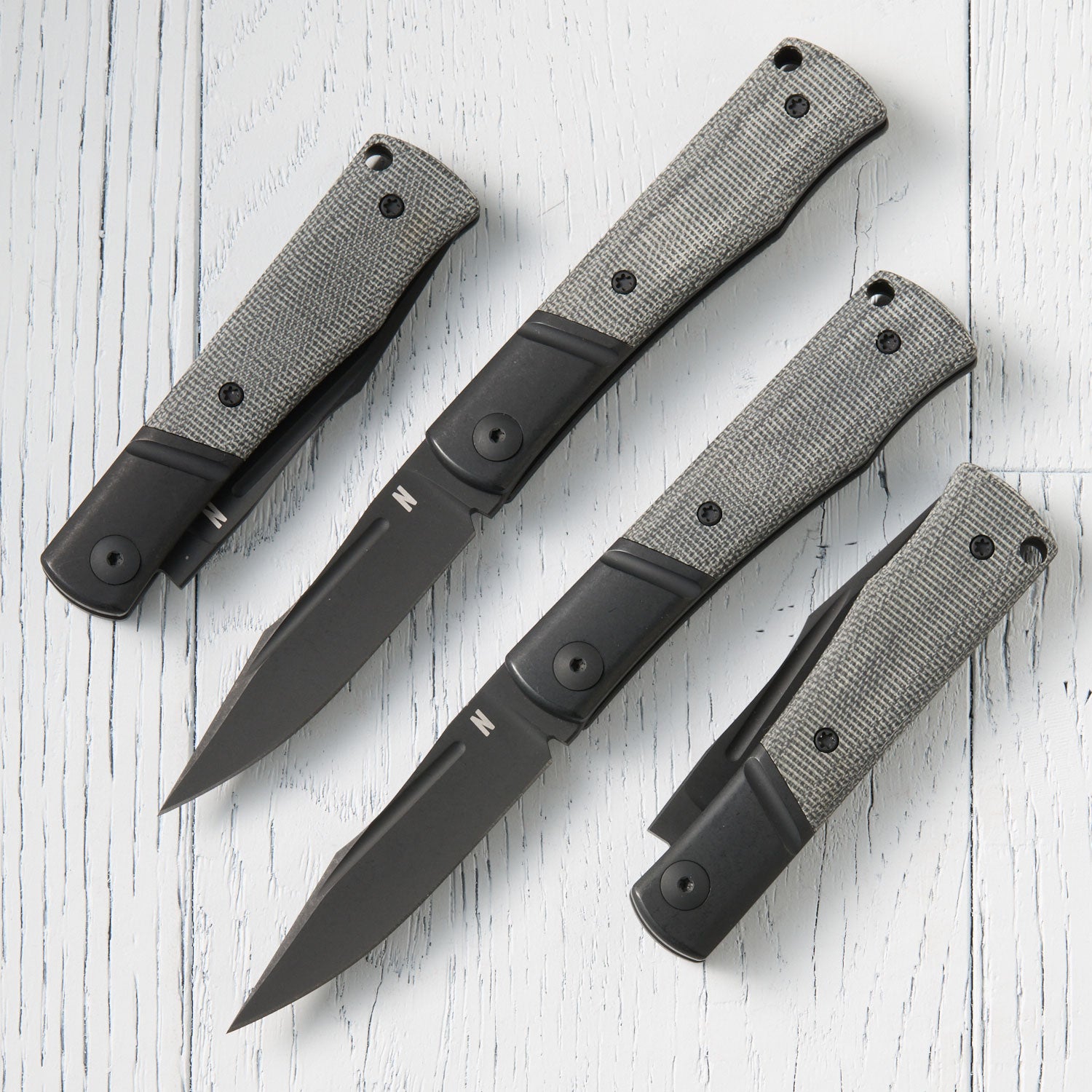 *BLEM* Kingpin Slipjoint - Black Micarta / Black Blade