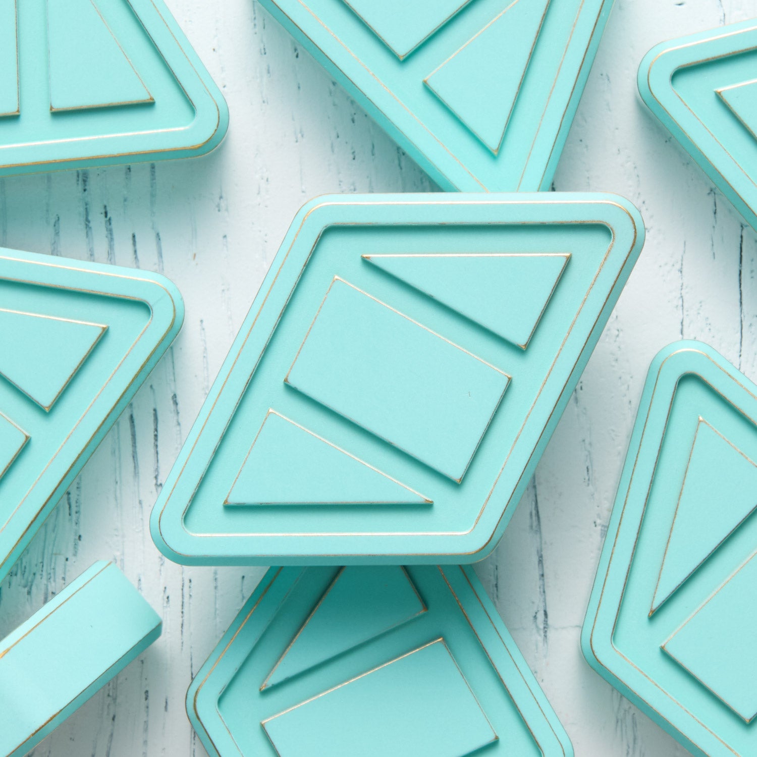 NFG Worry Stone - Brass - Distressed Tiffany Cerakote