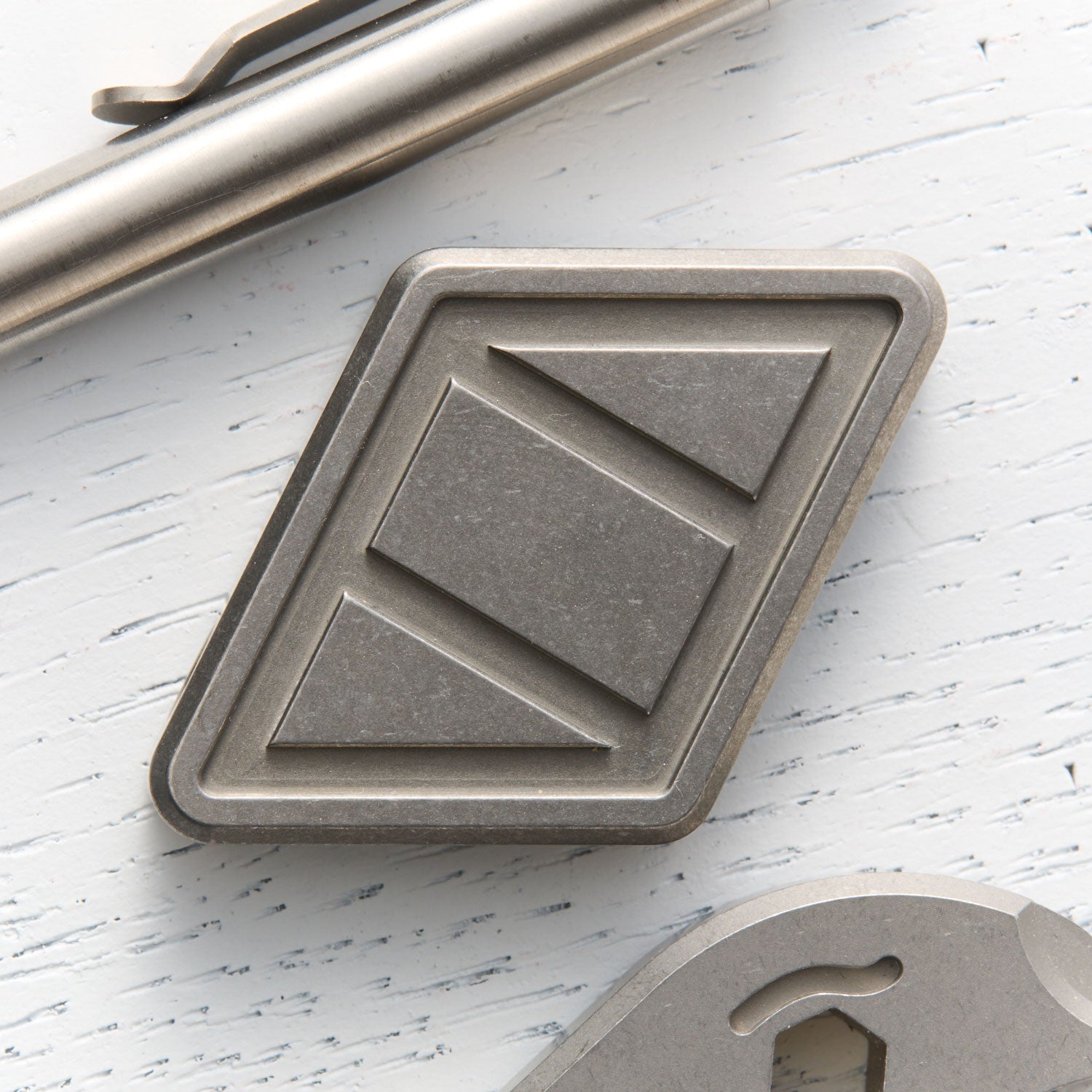 NFG Worry Stone - Titanium - Stonewashed V1