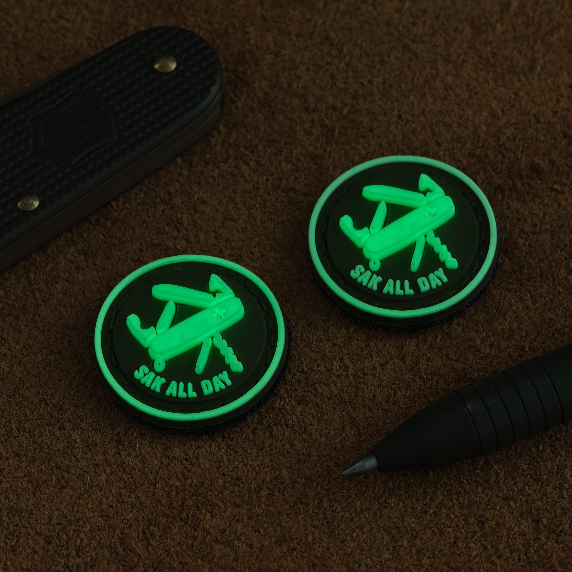 SAK ALL DAY RE PVC Patches - OD Green