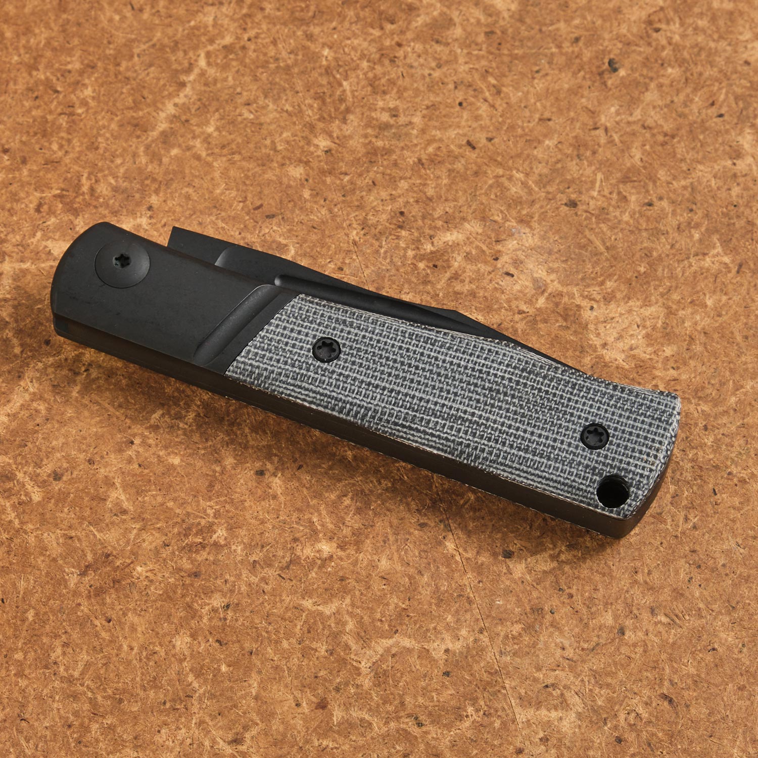 Kingpin Slipjoint - Black Micarta / Black Blade