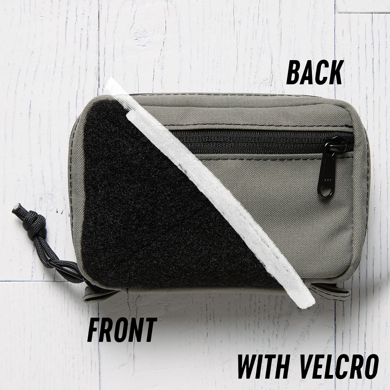 All Good Pouch - Fog - Velcro