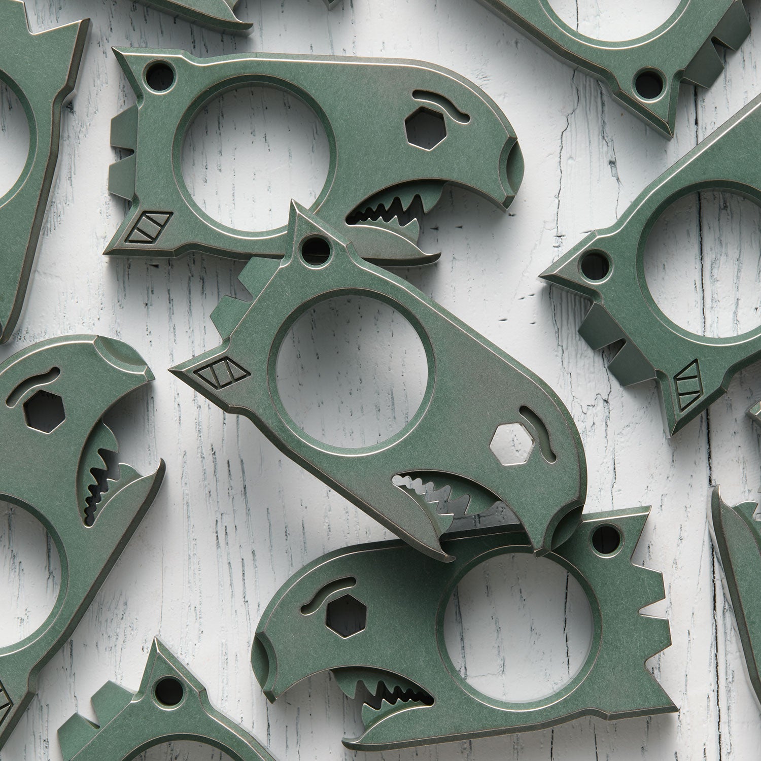 Atomic Bomb - Ti - Sherwood Green Cerakote - Distressed