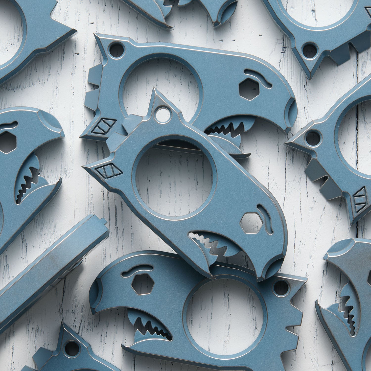 Big Poppa - Ti - Pelham Blue Cerakote - Distressed