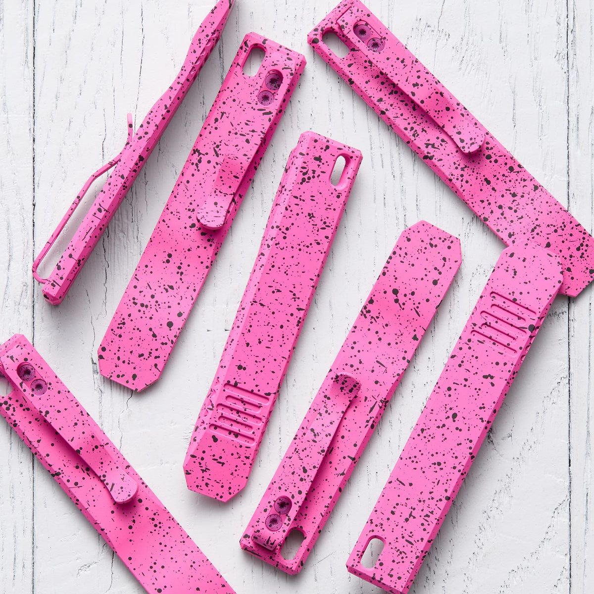 Dirty Deeds Pry Bar - Hitman Pink Splatter Cerakote