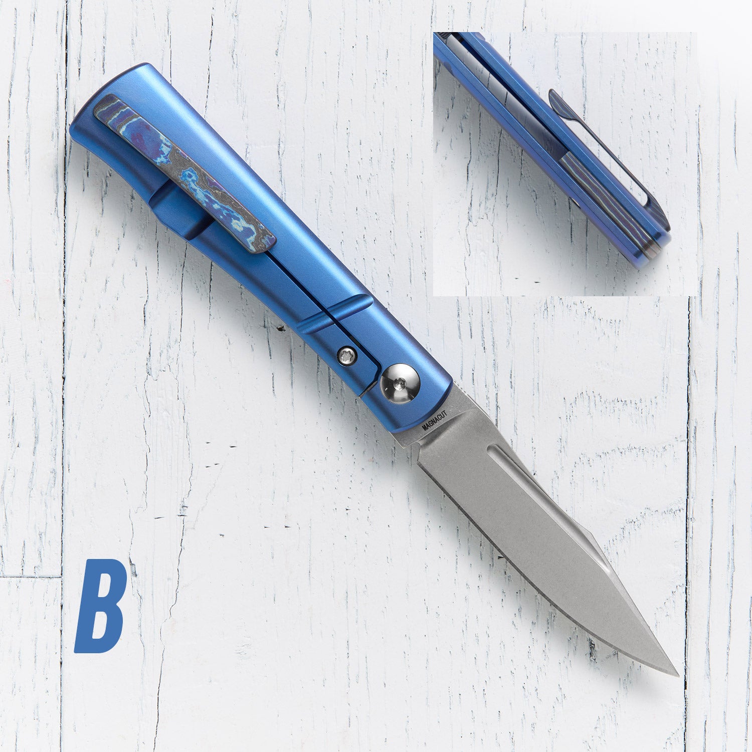 Kingpin Front Flipper - Blue Ano / Zircuti Hardware