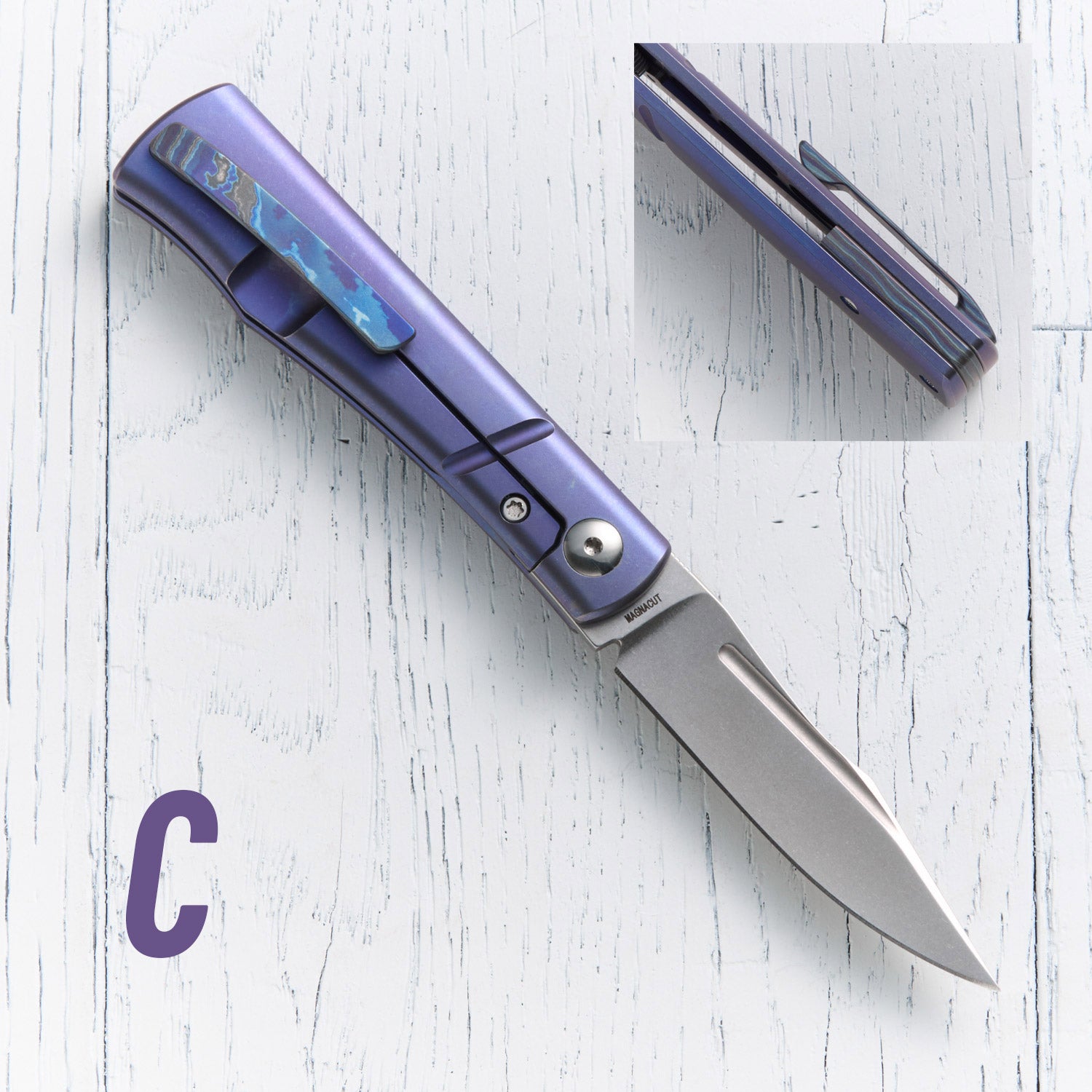 Kingpin Front Flipper - Blurple Ano / Zircuti Hardware