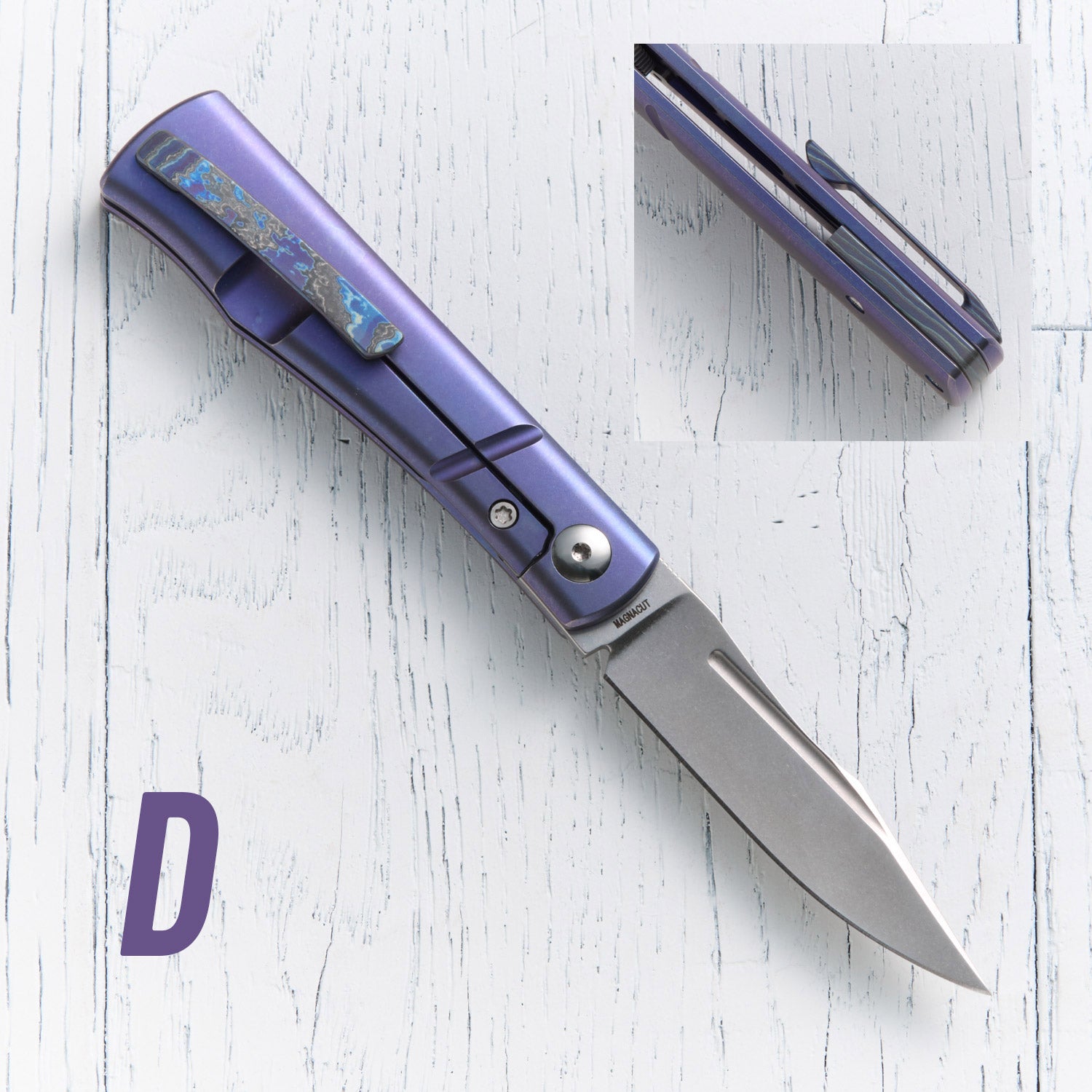 Kingpin Front Flipper - Blurple Ano / Zircuti Hardware