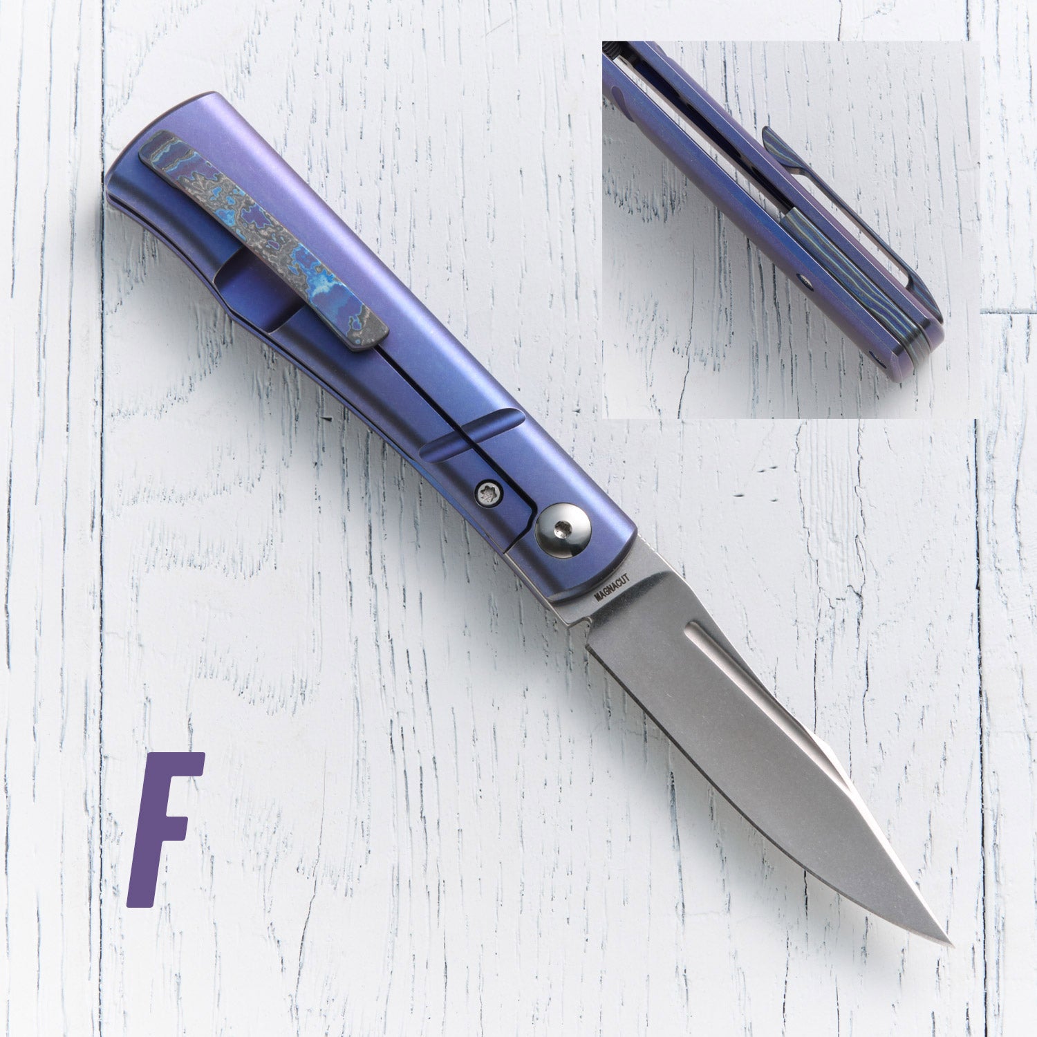 Kingpin Front Flipper - Blurple Ano / Zircuti Hardware