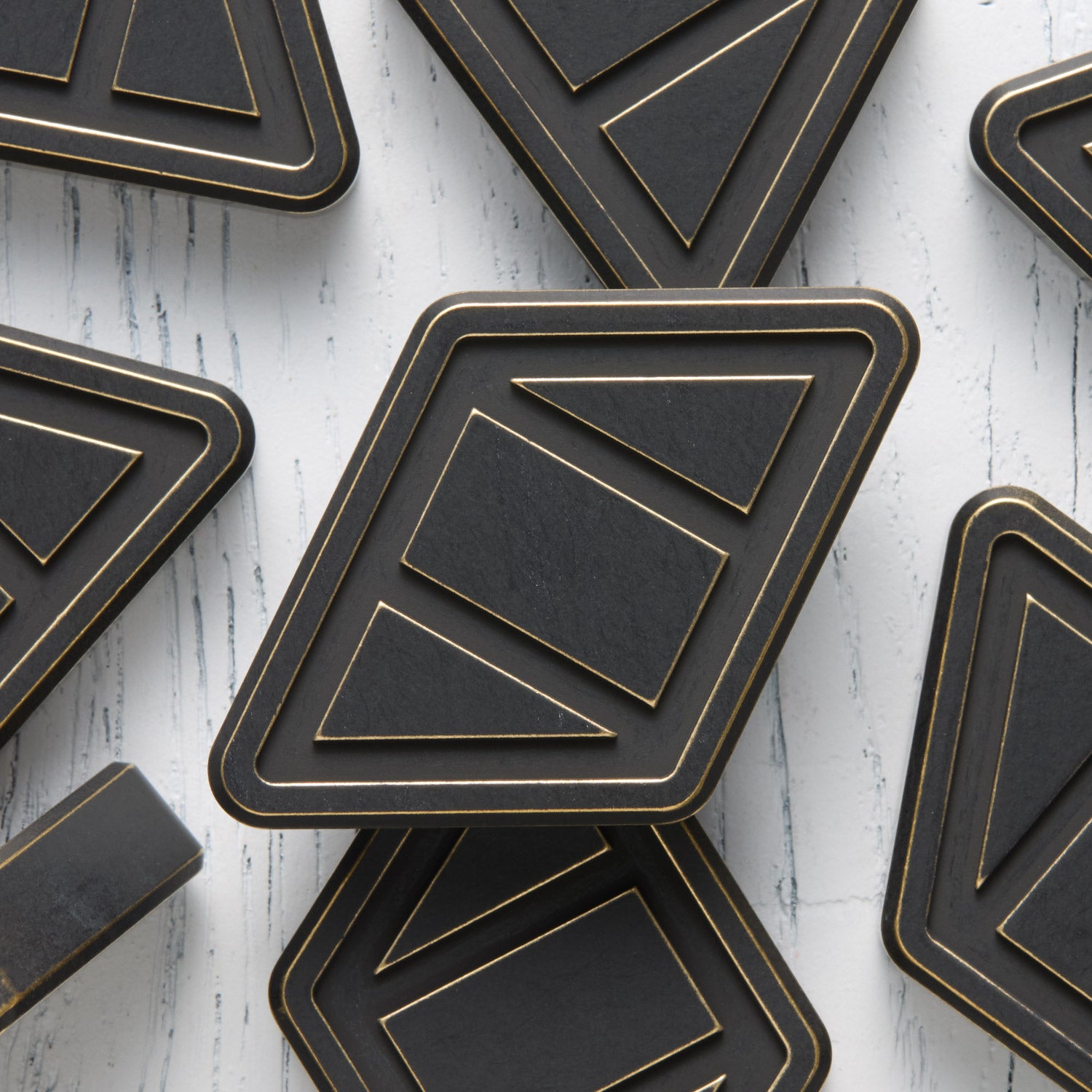 NFG Worry Stone - Brass - Distressed Black Cerakote